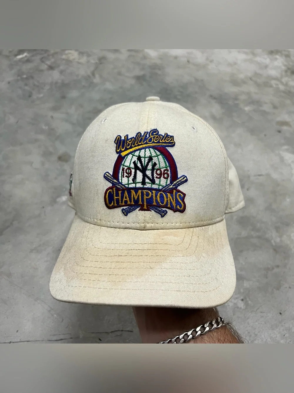 NY Yankees 1996 World Series Champions Clubhouse Hat New Era SnapBack Cap READ